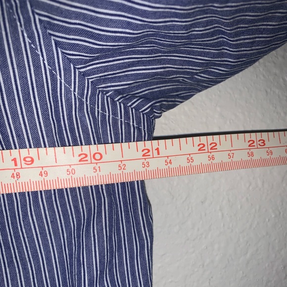 American Eagle Slim Fit Striped Button Up Shirt - Picture 7 of 9